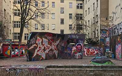Wohnen auf Zeit Berlin-Friedrichshain Mauer